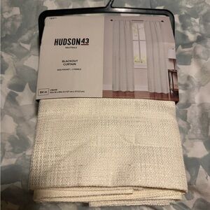 Hudson Jeans Cream Blackout Curtain Panel - 84 in